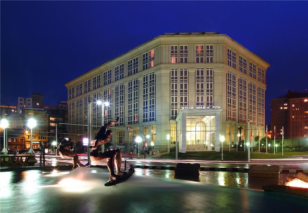 Melia Maria Pita Hotel A Coruña Exterior foto